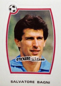 Figurina Salvatore Bagni - Supercalcio 1985-1986 - Panini