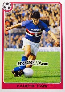 Sticker Fausto Pari - Supercalcio 1985-1986 n. 108 - Panini