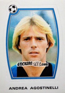 Cromo Andrea Agostinelli - Supercalcio 1985-1986 - Panini