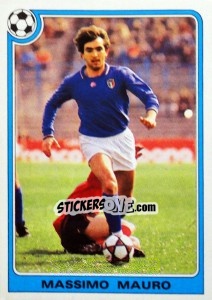 Cromo Massimo Mauro - Supercalcio 1985-1986 - Panini