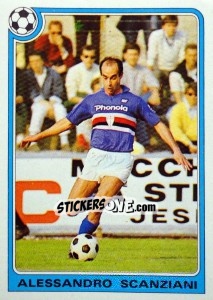 Sticker Alessandro Scanziani - Supercalcio 1985-1986 - Panini