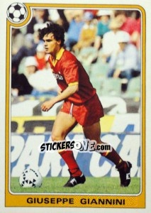 Sticker Giuseppe Giannini - Supercalcio 1985-1986 n. 125 - Panini