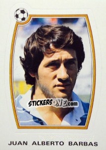 Sticker Juan Alberto Barbas - Supercalcio 1985-1986 - Panini