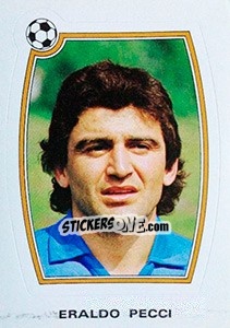 Figurina Eraldo Pecci - Supercalcio 1985-1986 - Panini