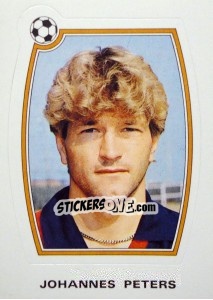 Sticker Johannes Peters - Supercalcio 1985-1986 - Panini