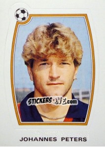 Cromo Johannes Peters - Supercalcio 1985-1986 n. 133 - Panini