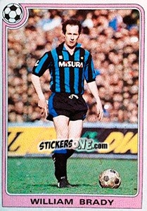 Sticker William Brady - Supercalcio 1985-1986 n. 150 - Panini