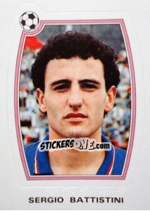 Sticker Sergio Battistini - Supercalcio 1985-1986 n. 153 - Panini