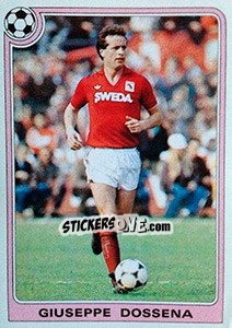 Sticker Giuseppe Dossena - Supercalcio 1985-1986 n. 157 - Panini