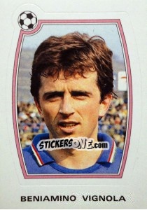 Cromo Beniamino Vignola - Supercalcio 1985-1986 - Panini