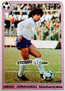 Sticker Diego Armando Maradona - Supercalcio 1985-1986 n. 160 - Panini