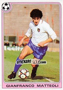 Sticker Gianfranco Matteoli - Supercalcio 1985-1986 n. 161 - Panini