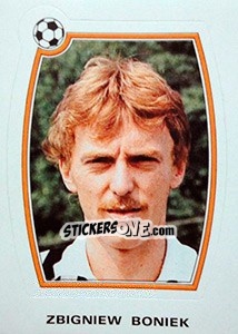 Sticker Zbigniew Boniek - Supercalcio 1985-1986 n. 166 - Panini