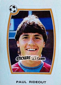 Figurina Paul Rideout - Supercalcio 1985-1986 - Panini