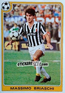 Sticker Massimo Briaschi - Supercalcio 1985-1986 n. 168 - Panini