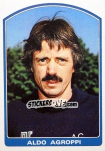 Sticker Aldo Agroppi - Supercalcio 1985-1986 - Panini