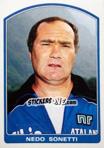 Sticker Nedo Sonetti - Supercalcio 1985-1986 - Panini