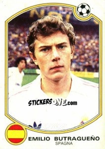 Sticker Emilio Butragueño - Supercalcio 1985-1986 - Panini