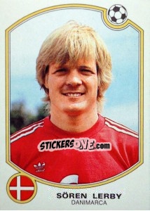 Sticker Sören Lerby - Supercalcio 1985-1986 - Panini