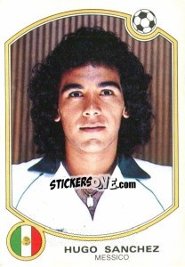 Figurina Hugo Sanchez - Supercalcio 1985-1986 - Panini