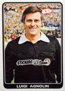Sticker Luigi Agnolin - Supercalcio 1985-1986 - Panini
