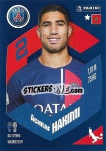Sticker Achraf Hakimi - Foot 2023-2024
 n. 337 - Panini