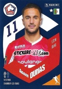 Sticker Adam Ounas - Foot 2023-2024
 n. 124 - Panini