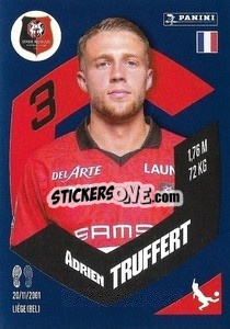 Sticker Adrien Truffert - Foot 2023-2024
 n. 385 - Panini