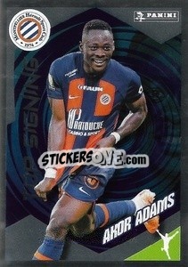 Sticker Akor Adams (Montpellier) - Foot 2023-2024
 n. 305 - Panini