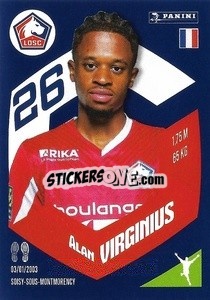 Sticker Alan Virginius - Foot 2023-2024
 n. 129 - Panini