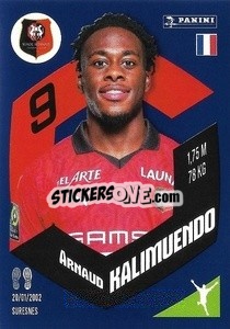 Sticker Arnaud Kalimuendo - Foot 2023-2024
 n. 393 - Panini