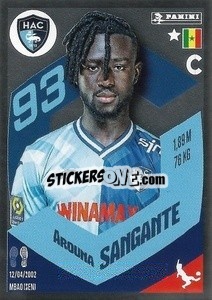Sticker Arouna Sangante (Le Roc) - Foot 2023-2024
 n. 74 - Panini