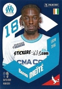 Sticker Bamo Meïté - Foot 2023-2024
 n. 197 - Panini