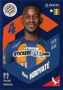 Sticker Boubakar Kiki Kouyaté - Foot 2023-2024
 n. 260 - Panini
