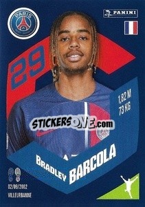 Sticker Bradley Barcola - Foot 2023-2024
 n. 348 - Panini