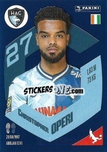 Sticker Christopher Opéri - Foot 2023-2024
 n. 72 - Panini