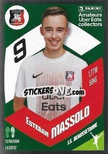 Sticker Esteban Massolo (JS Beaussetanne) - Foot 2023-2024
 n. UE13 - Panini