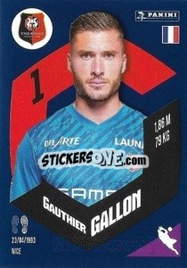 Sticker Gauthier Gallon - Foot 2023-2024
 n. 379 - Panini