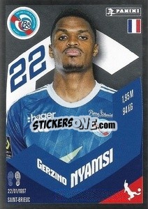 Sticker Gerzino Nyamsi (Le Roc) - Foot 2023-2024
 n. 406 - Panini