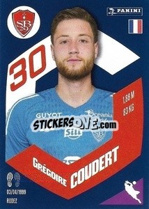 Sticker Grégoire Coudert - Foot 2023-2024
 n. 25 - Panini