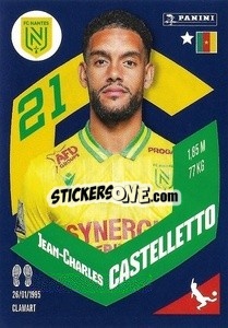 Sticker Jean-Charles Castelletto - Foot 2023-2024
 n. 281 - Panini