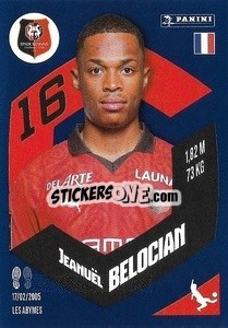 Sticker Jeanuël Belocian - Foot 2023-2024
 n. 382 - Panini