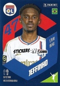 Cromo Jeffinho - Foot 2023-2024
 n. 182 - Panini