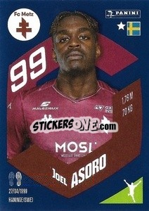 Sticker Joel Asoro - Foot 2023-2024
 n. 225 - Panini