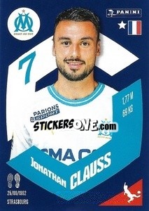 Sticker Jonathan Clauss - Foot 2023-2024
 n. 193 - Panini
