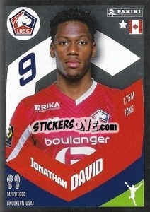 Sticker Jonathan David (L'As) - Foot 2023-2024
 n. 128 - Panini