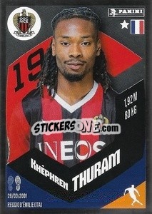 Sticker Khéphren Thuram (Le Génie) - Foot 2023-2024
 n. 325 - Panini