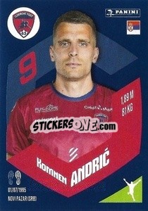 Sticker Komnen Andrić - Foot 2023-2024
 n. 61 - Panini