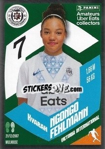 Cromo Kyarah Ngongo Fehlmann (Victoria International) - Foot 2023-2024
 n. UE06 - Panini