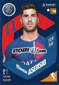 Sticker Marco Asensio - Foot 2023-2024
 n. 347 - Panini